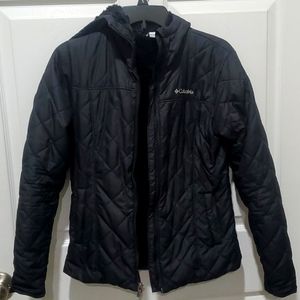 Columbia sherpa lined black coat